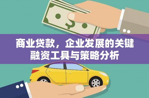 焉耆商业贷款，企业发展的关键融资工具与策略分析