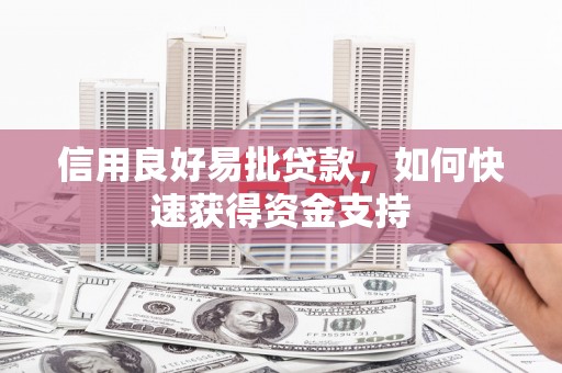 焉耆信用良好易批贷款，如何快速获得资金支持
